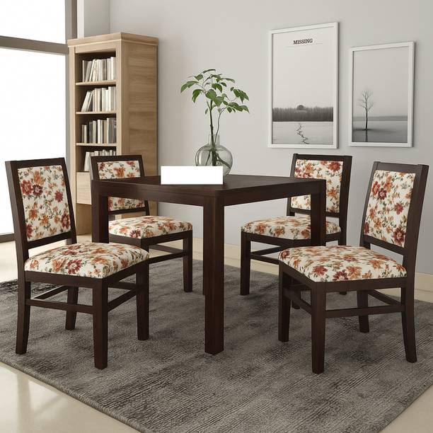 Kendalwood Furniture Premium Dining Room Furniture Wooden Dining Table with 4 Chairs Solid Wood 4 Seater Dining Set