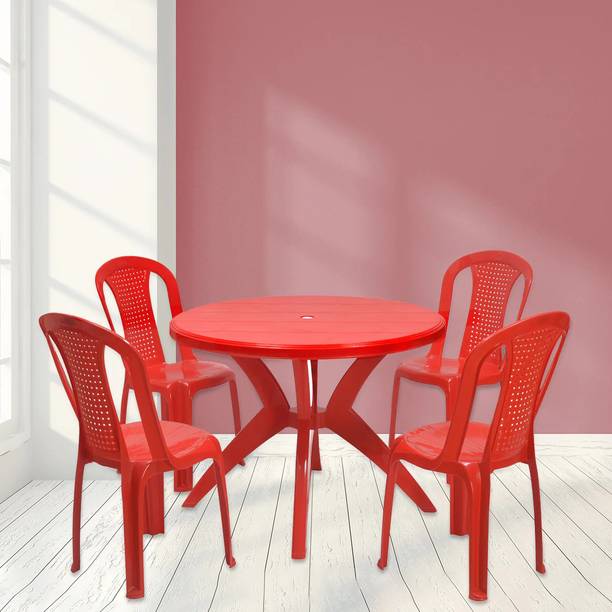 KP National Plastic 4 Seater Dining Set