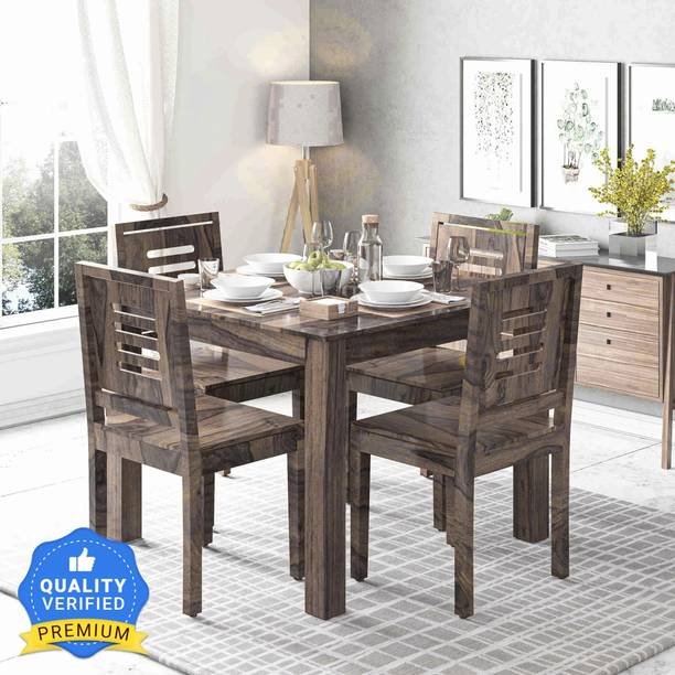 Flipkart Perfect Homes Sheesham Wood 6 Seater Dining Set For House/Office Solid Wood 4 Seater Dining Set
