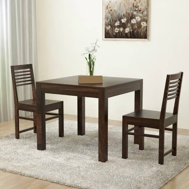 Flipkart Perfect Homes Solid Sheesham Wood Two Seater Dining Set For Dining Room/ Hotel/ Restaurant || Solid Wood 2 Seater Dining Set
