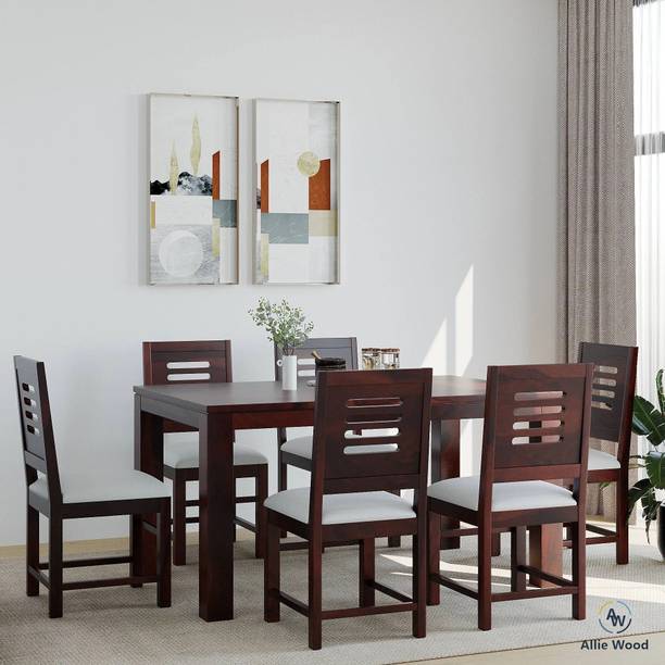 Flipkart Perfect Homes Solid Sheesham Wood Six Seater Dining Set For Dining Room/ Kitchen/ Restaurant| Solid Wood 6 Seater Dining Set