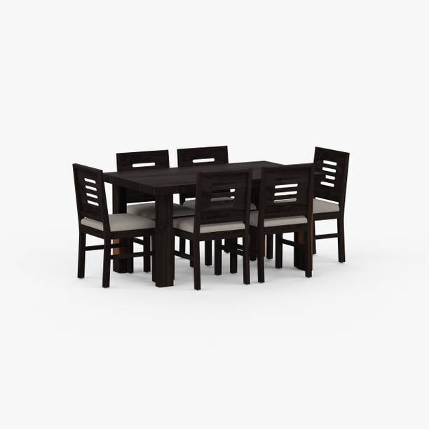 Kurchi Sheesham Wood 6 seater dining set with chairs For Room/Home/Hotel Engineered Wood 6 Seater Dining Set