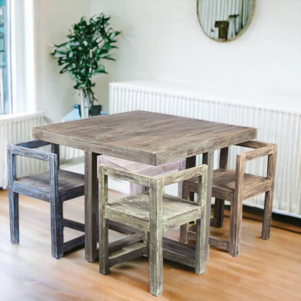 Flipkart Perfect Homes Rosewood ( Sheesham ) Solid Wood 4 Seater Dining Set