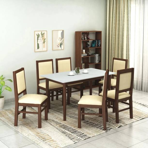 Furniva Marble Stone 6 Seater Dining Set