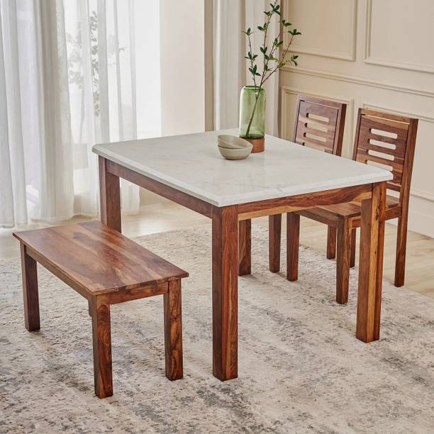Flipkart Perfect Homes 100% Pure Sheesham Rosewood Solid Wood 4 Seater Dining Set