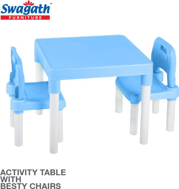swagath furniture Activity Table For Kids Plastic 2 Seater Dining Set