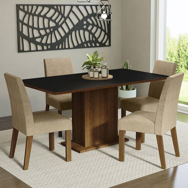 Madesa Keila Dining Room Engineered Wood 4 Seater Dining Set