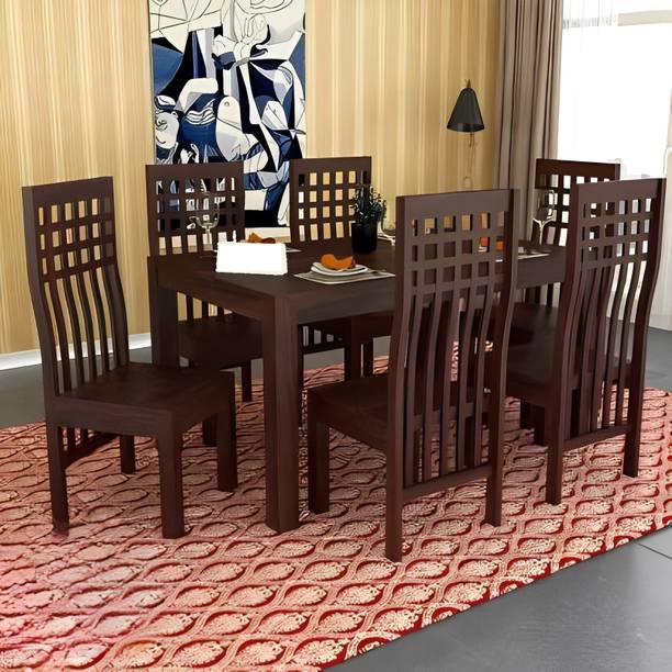 Taskwood Furniture Solid Wood 6 Seater Dining Set
