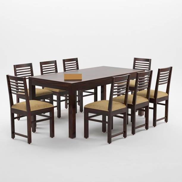 Flipkart Perfect Homes Solid Sheesham Wood Eight Seater Dining Set For Dining Room/ Hotel/ Restaurant | Solid Wood 8 Seater Dining Set