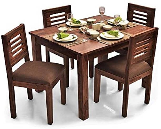 Knite Craft Solid Wood 4 Seater Dining Set