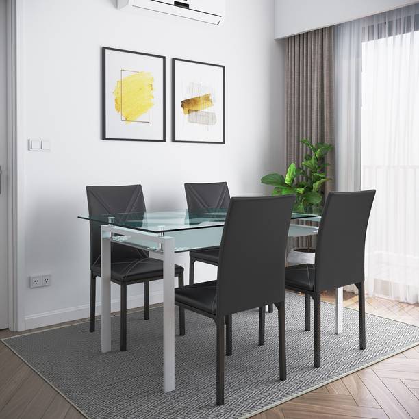 Flipkart Perfect Homes Luzon Metal 4 Seater Dining Set