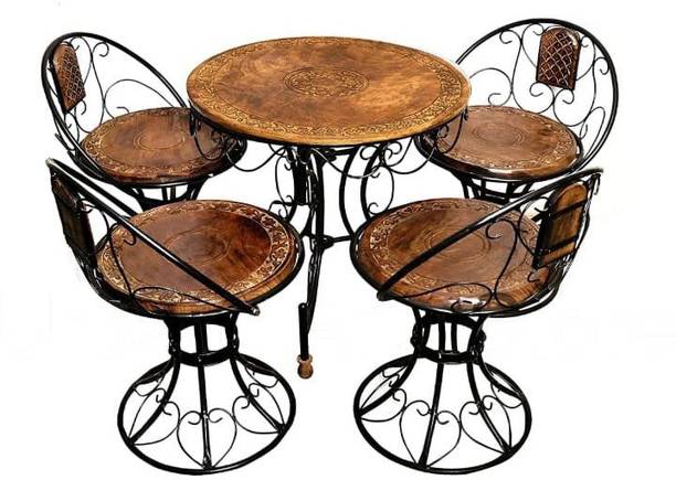 REHMAT ART AND CRAFTS Solid Wood Table & Chair Set