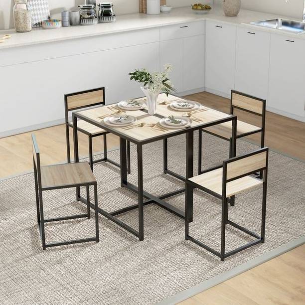 SACC Enterprises Ms-82638 Metal 4 Seater Dining Set