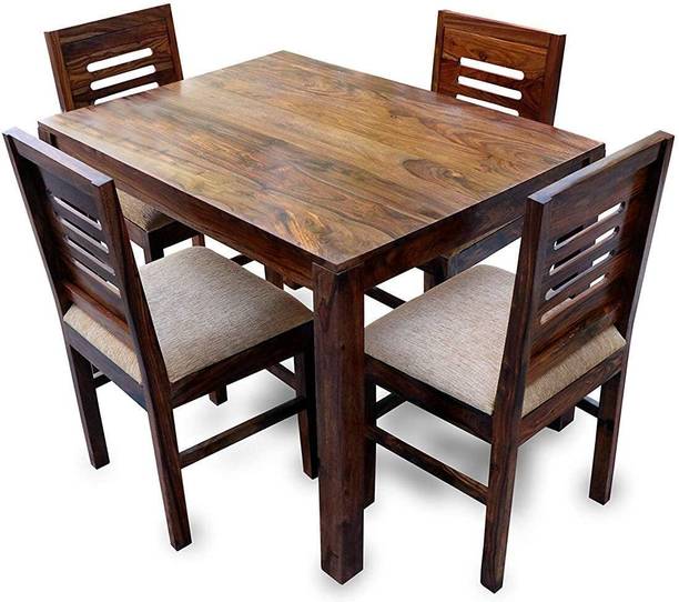 kurmi Solid Wood 4 Seater Dining Set