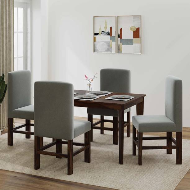 Allie Wood Orian Rosewood ( Sheesham ) Solid Wood 4 Seater Dining Set