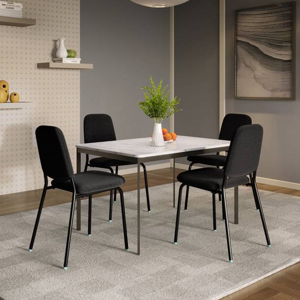 Interio by Godrej Franky and Kalyx Metal 4 Seater Dining Set
