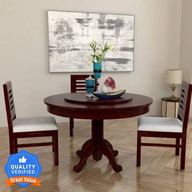 Cherry Wood Rosewood (Sheesham) Solid Wood 3 Seater Dining Set