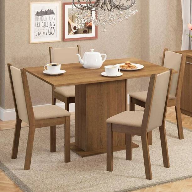 Madesa Talita Dining Set Engineered Wood 4 Seater Dining Set