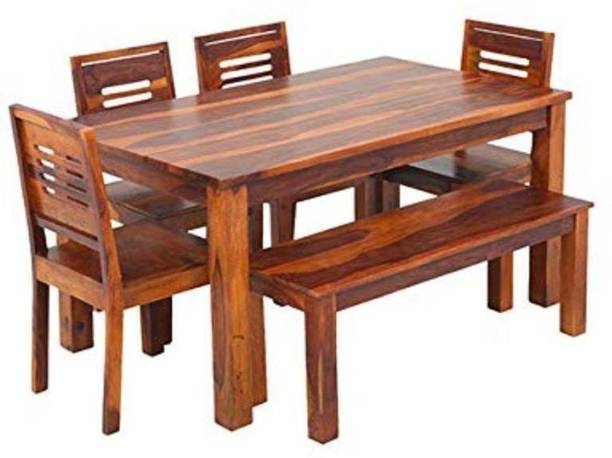 Deuba Solid Wood 6 Seater Dining Set