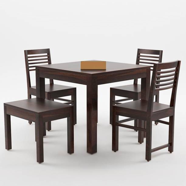 Flipkart Perfect Homes Solid Sheesham Wood Four Seater Dining Set For Dining Room/ Hotel/ Restaurant || Solid Wood 4 Seater Dining Set