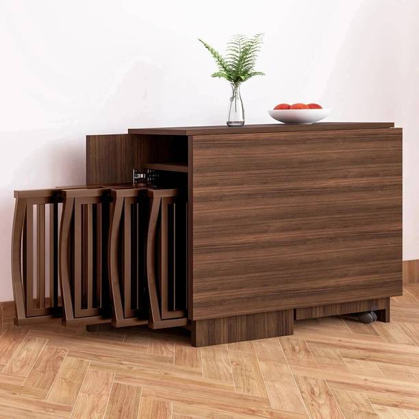 Pengu Engineered Wood 6 Seater Dining Set