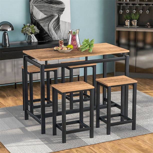 SMAART CRAAFTS Engineered Wood 4 Seater Dining Set