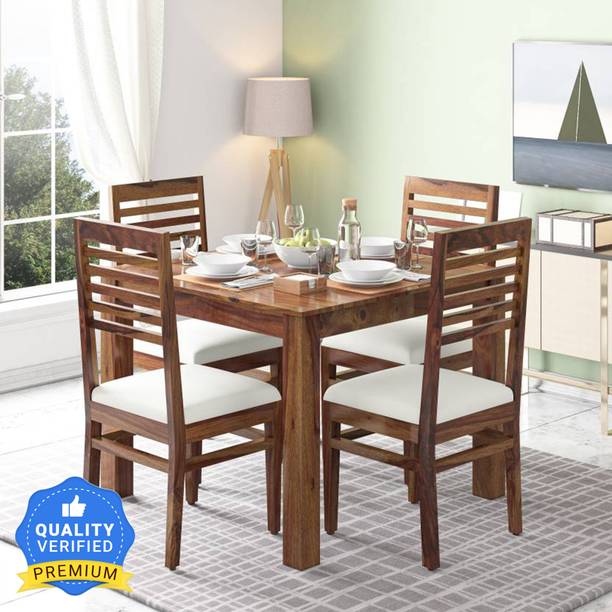 Deuba Solid Wood 4 Seater Dining Set