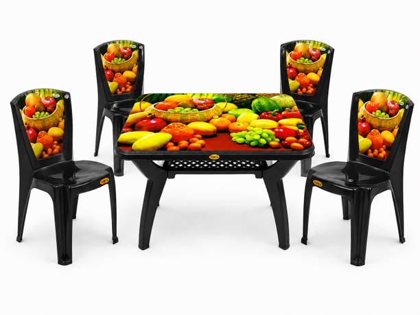 next NPPL Dining Set Plastic 4 Seater Dining Set