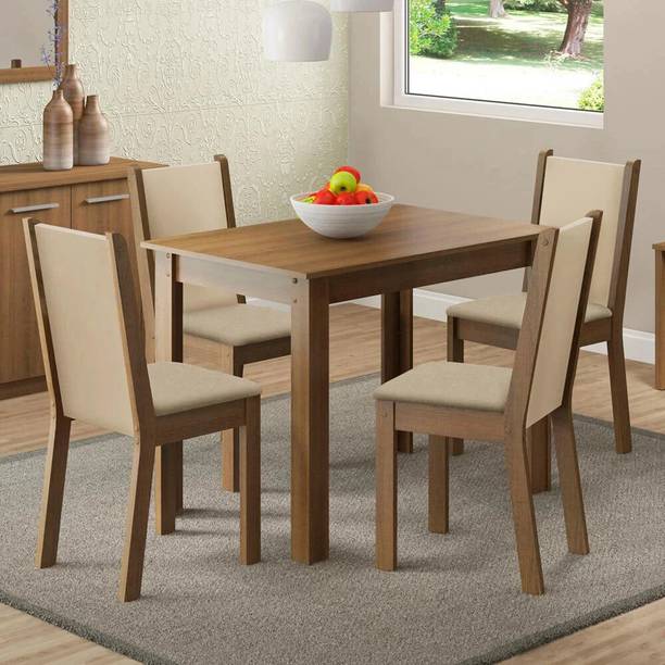 Madesa Dining Room Set Engineered Wood 4 Seater Dining Set