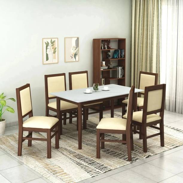 Furniva Marble Stone 6 Seater Dining Set