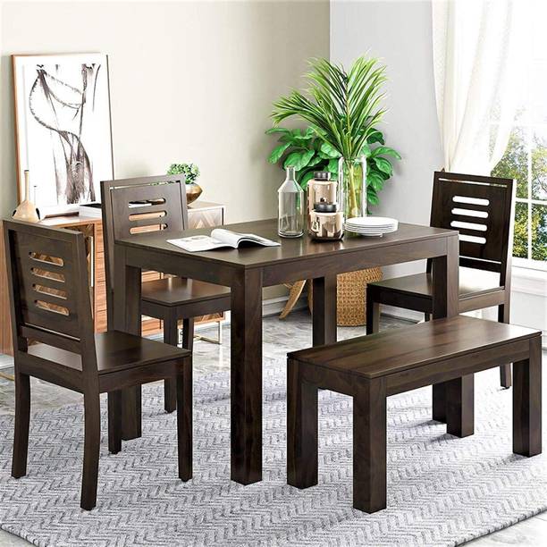 SONA ART & CRAFTS Rosewood ( Sheesham ) Solid Wood 4 Seater Dining Set