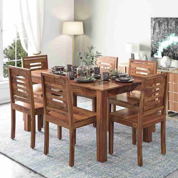 Worldwood Solid Wood 6 Seater Dining Set