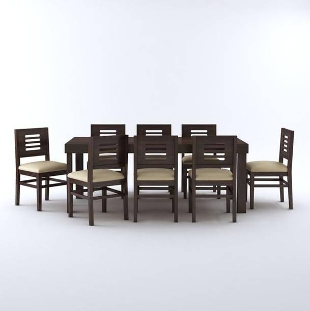 SUNCROWN Regal Solid Wood 8 Seater Dining Set