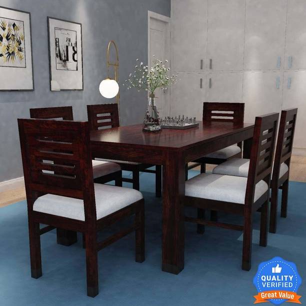 Flipkart Perfect Homes Solid Wood 6 Seater Dining Set