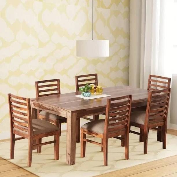 UNITEK FURNITURE Sheesham ( Rosewood ) Solid Wood 6 Seater Dining Set