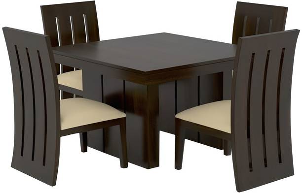 SWANGIA ARTS Solid Sheesham Wood Dining Set For Dining Room/ Kitchen/ Hotel | Solid Wood 4 Seater Dining Set