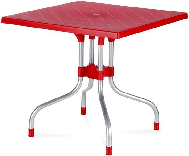 Supreme Furniture Mahjong Game Folding Table | Supreme Olive – Red (W-30, D-30, H-29 – inches) Plastic 4 Seater Dining Table
