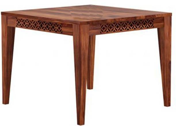 Craftvelly Sheesham Wood Dining Table Solid Wood 4 Seater Dining Table