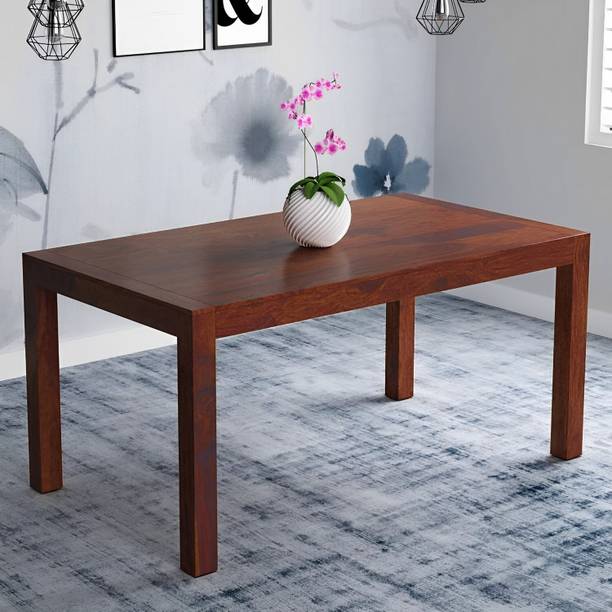 Vinod Furniture Solid Sheesham Wood Four Seater Dining Table For Dining Room | Solid Wood 4 Seater Dining Table