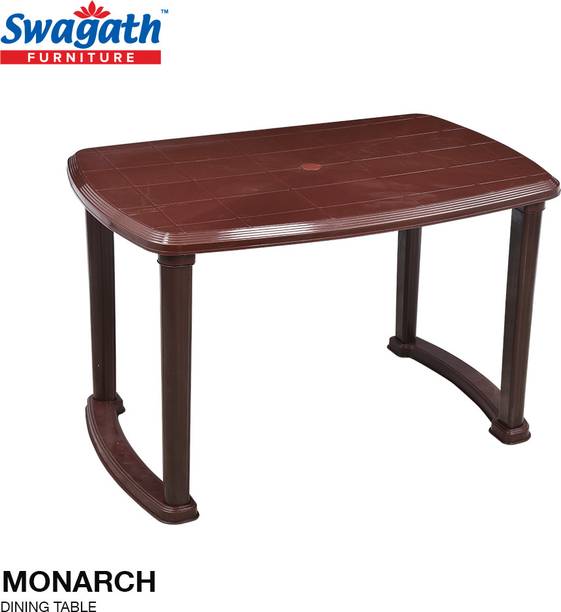 swagath furniture Monarch Dining table Plastic 4 Seater Dining Table