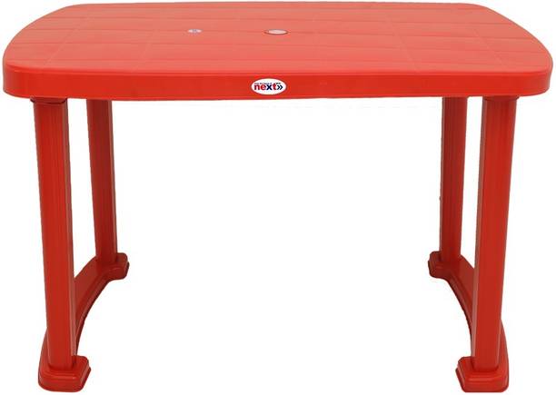 next NPPL FLORA Multipurpose Heavy Duty Rectangular Table for Home, Office & Outdoor Plastic 4 Seater Dining Table