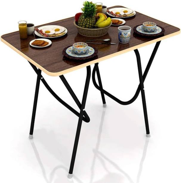 वाओ क्राफ्ट Space Saver Foldable and Portable Engineered Wood 2 सीटर डाइनिंग टेबल