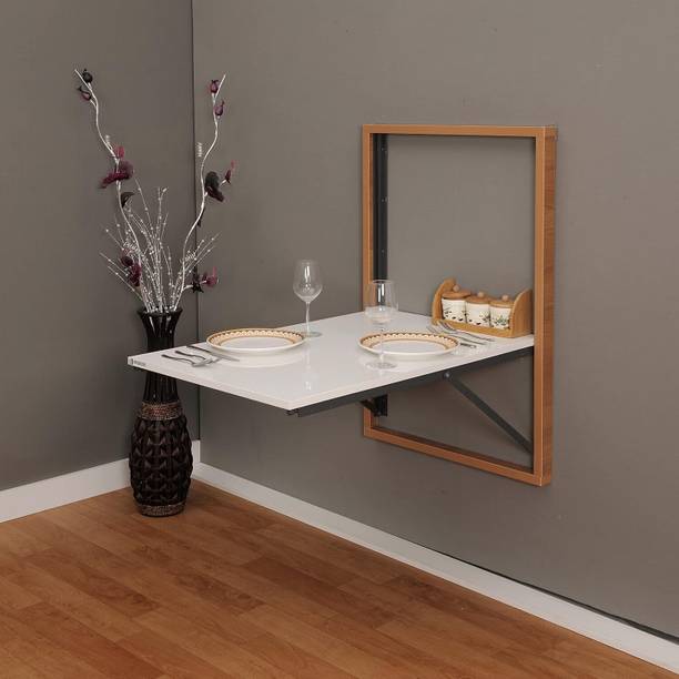 FLORA Wall Mount Shelves Utility Table & Shelf Folding Table without wooden board Metal 6 Seater Dining Table