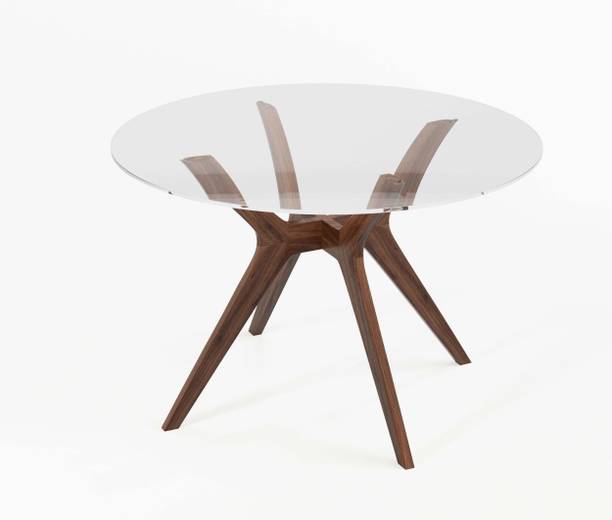 MagickHome Luna Solid Wood 4 Seater Dining Table