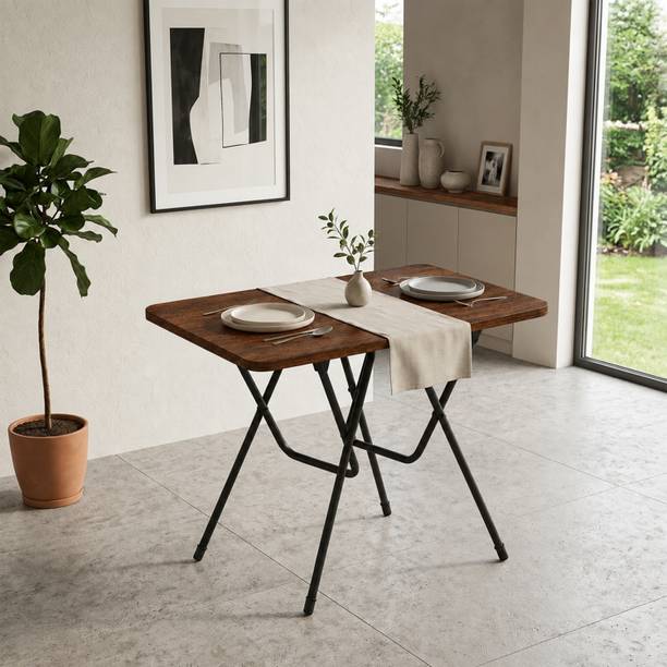 DECORIUM TeeToo Engineered Wood 2 Seater Dining Table