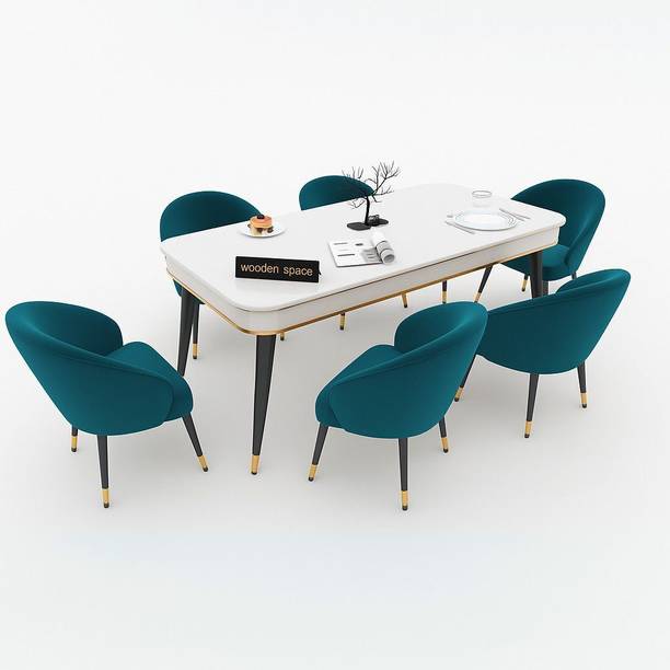 Woodenspace Solid Wood 6 Seater Wooden Dining Set for Dining Room & Kitchen| Rosewood Solid Wood 6 Seater Dining Table