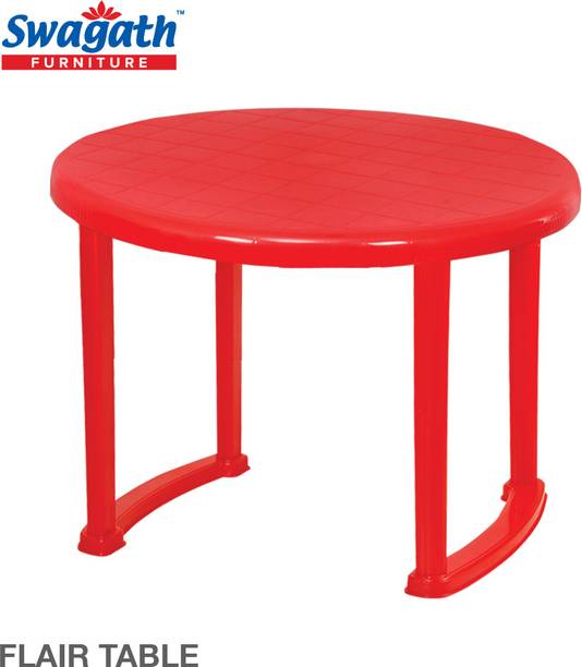 swagath furniture FLAIR Dining Table For Cafe/Home Plastic 4 Seater Dining Table