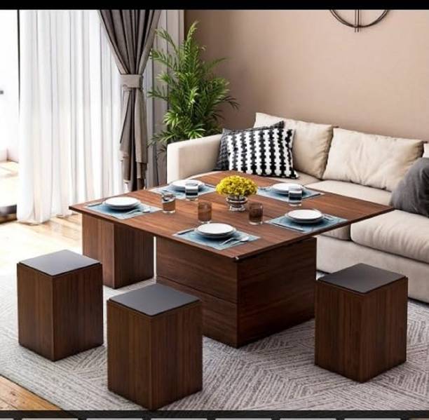 junco Engineered Wood 4 Seater Dining Table (Finish Color - yes, DIY(Do-It-Yourself)) Engineered Wood 4 Seater Dining Table