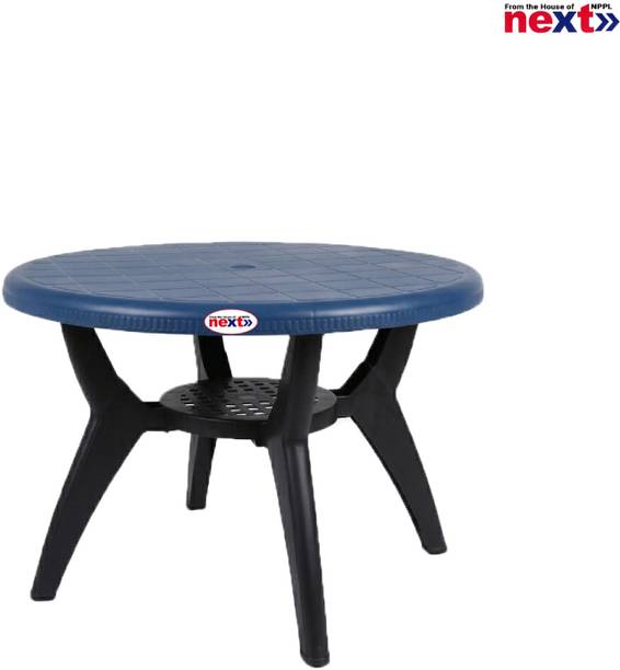 next NPPL NEPTUNE Heavy Duty Center | Round Table for Home,Garden, Office,Balcony, Outdoor Plastic 4 Seater Dining Table