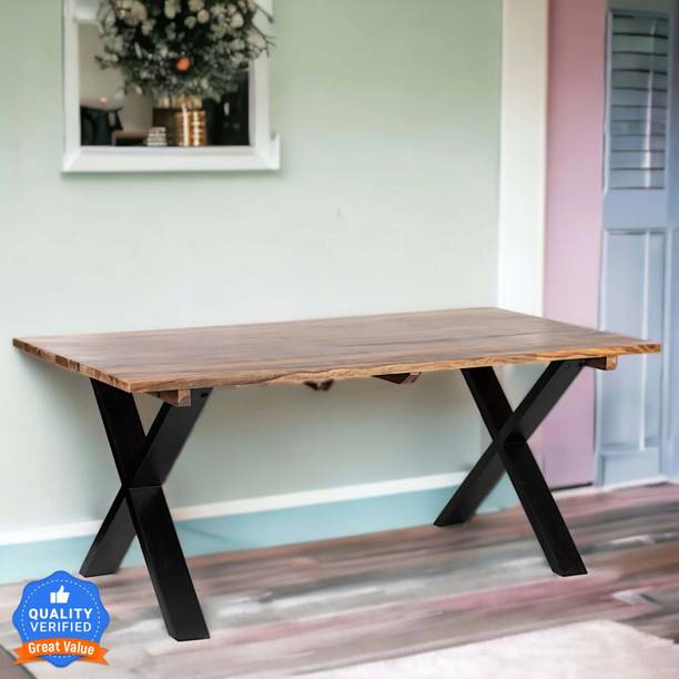 Flipkart Perfect Homes Rosewood ( Sheesham ) Solid Wood 6 Seater Dining Table